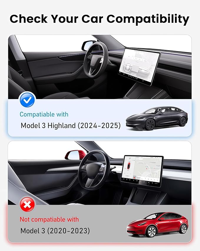 2026 Upgraded Tesla Model 3 Highland Sunshade Roof, UPF200+ Roof Sunshade with Storage Bag, No-Sag&No-Gaps Heat Insulation Foldable Roof Shade,Tesla Accessories for Highland 2024-2026,Black