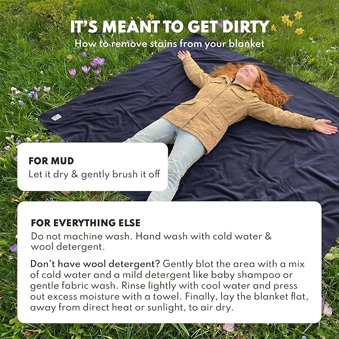 Woolly Mammoth 80% Merino Wool Camping Blanket 2-pack - Naturally Fire-Resistant and Temperature-Regulating - For Cold Weather, Camping, Bushcraft and Emergency Car Kit (66" x 90" Granite & Limestone)