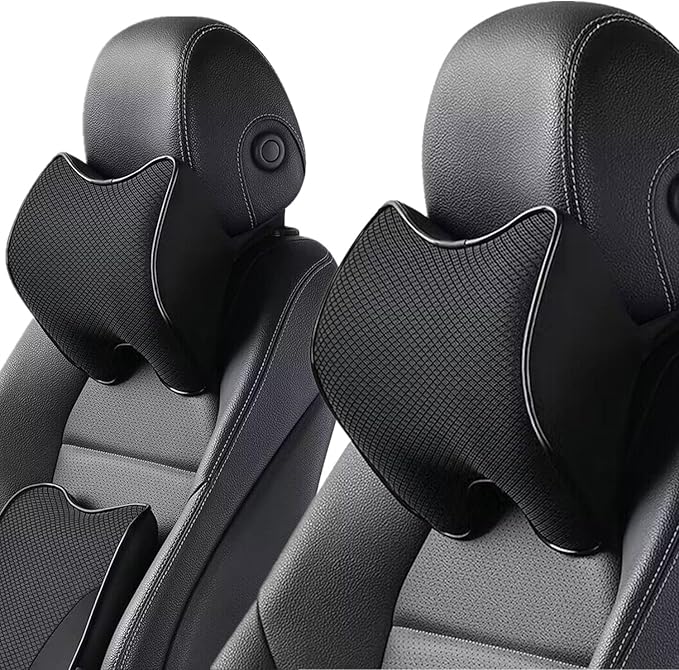 Car Neck Support Pillow,Car Neck Pillow for Relieving Neck Fatigue 100% Soft Memory Foam,Ergonomic Design
