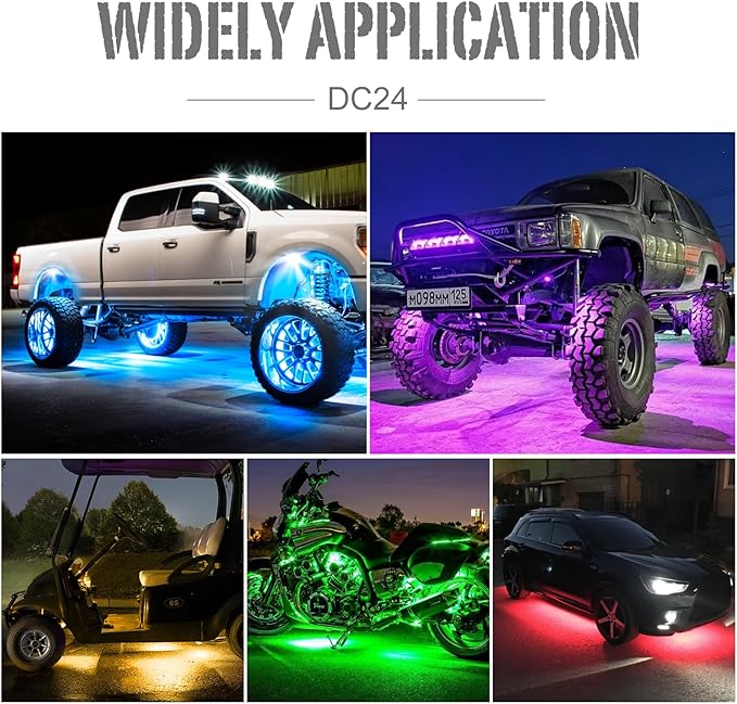 SHINIGHT Led Rock Lights for Trucks,6 Pods Lights for Jeep Brightness Truck underglow kit Exterior with App Control Flashing Music Mode RGB Lighting for UTV SUV ATV RZR Truck Accessories