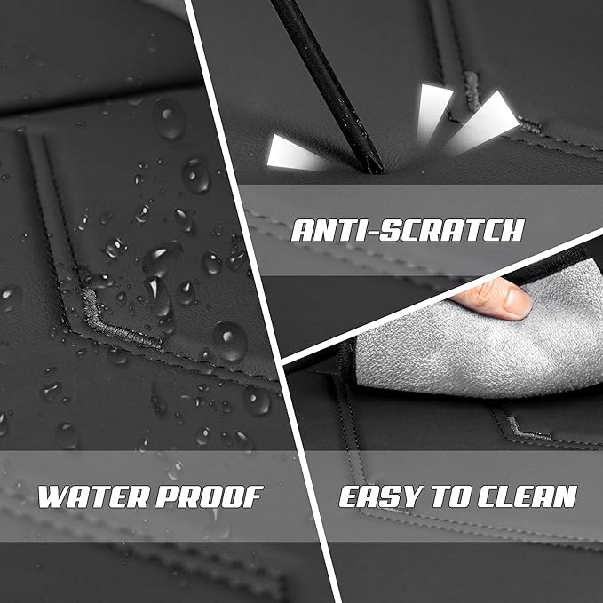 Car Seat Covers Fit for Infiniti g37 2000-2026, Stylish Sport Seat Covers, Waterproof Wear-Resistant Premium Nappa Leather Car Seat Cover.(Full Set/Pure Black)
