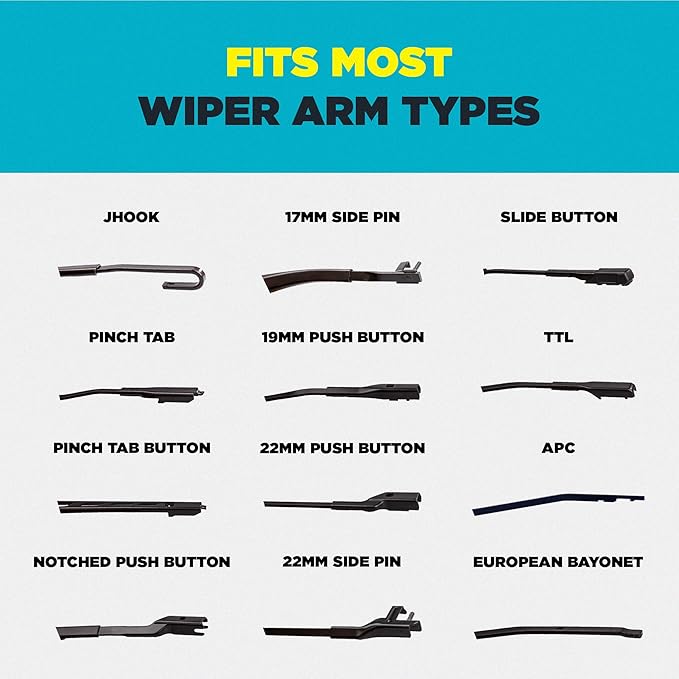 Invisible Glass CSB22 Ceramic Silicone 22" Premium All-Season Windshield Wiper Blade – Automotive Replacement Beam Blade with HydroGuard Water Repellent Coating for Quiet, Streak-Free Performance