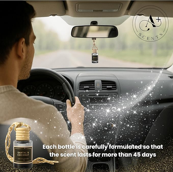 Vanille Clouds - 12ml Car Hanging Diffuser - Pure Indulgence, Wrapping you in the Softest, Most Luxurious Vanilla Scent - Lasts up to 60 days - Luxury Car Perfume | A+ Scents
