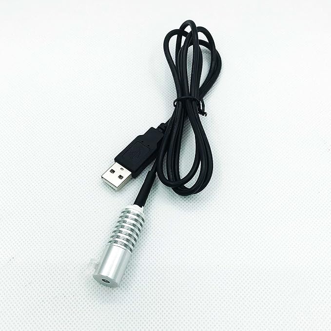 Side Glow Fiber Optic USB Light Source - Illuminator Fiber Lamp - 5V, Red, 5mm
