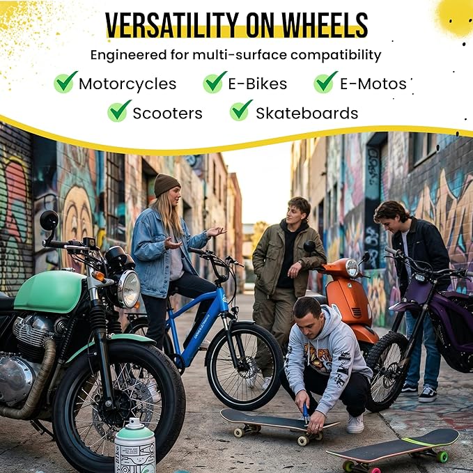 Spray.Bike Spray Paint | Designed Mainly for Bicycles | Multi-Use Acrylic Spray Paint for Metal, Plastic | High Coverage Bike Paint, 400ml, Mirage