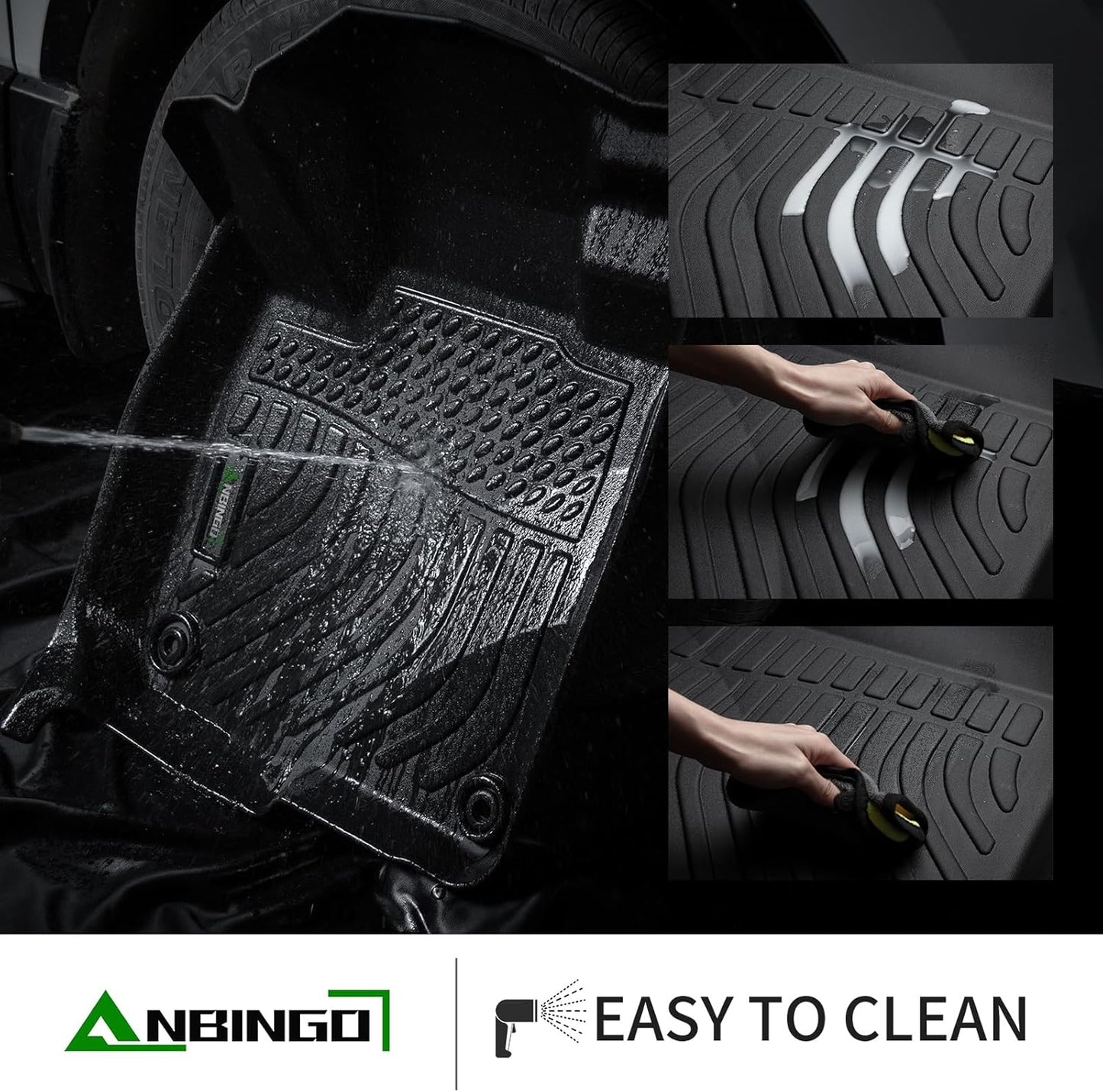 ANBINGO®-Floor Mats for Kia K4 2025 LX LXS EX GT-Line/GT-Line Turbo,Car Mats for Kia K4 All Weather Floor Liner Accessories 2025