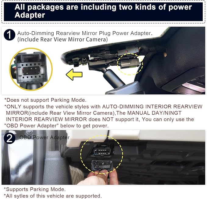 Mangoal 4K Dash Cam fit for GMC Acadia 2017-2023 (Model B), SE SEL Set AT4 Denali, Model A & Model B Have Same Models Years but Vehicle Sensor Cover are Different, Free App & WiFi, 64GB Card