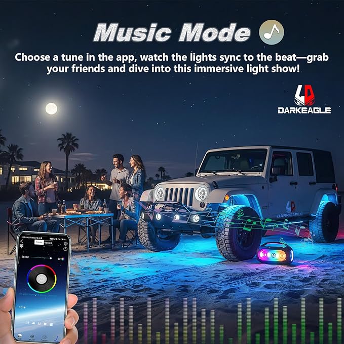 12Pods Heavy Duty Aluminum RGBW LED Rock Lights Kit for Trucks Pickup Jeep UTV ATV SXS Off-Road, APP/RF Remote, Plug and Play&Pre Wired IP67 Waterproof Multicolor Dual Zone 12V Underglow Accent Lights