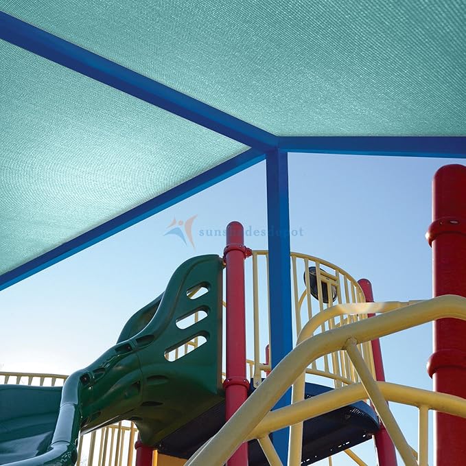 TANG Sun Shade Fabric Roll 8'x74' Shade Cloth for Garden Turquoise Green HDPE Mesh Shading Pergola Cover Replacement Canopy, 95% Blockage Sunshades for Outdoor Patio Backyard Plant
