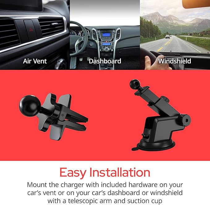 Verbatim Charge 'n’ Drive Magnetic Wireless Car Charger