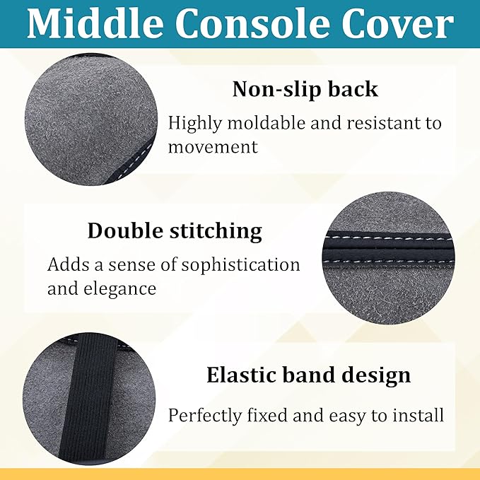 Center Console Cover Compatible with Toyota RAV4 Accessories 2020-2025 and 2021-2025 RAV4 Prime, PU Leather Middle Console Lid Cover, Seat Protector Armrest Cushion Pad (Carbon Fiber Texture)