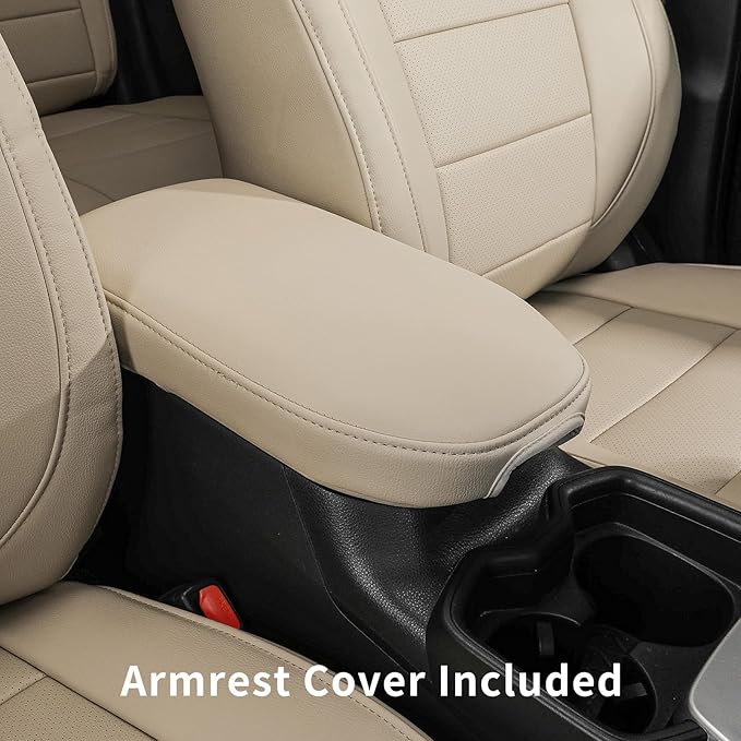 coverdream 2026 Rav4 Seat Covers Custom Fit for 2026 Toyota Rav4 Hybrid (LE,XLE Premium) SUV,Full Set Luxury Waterproof Leather Car Seat Protector