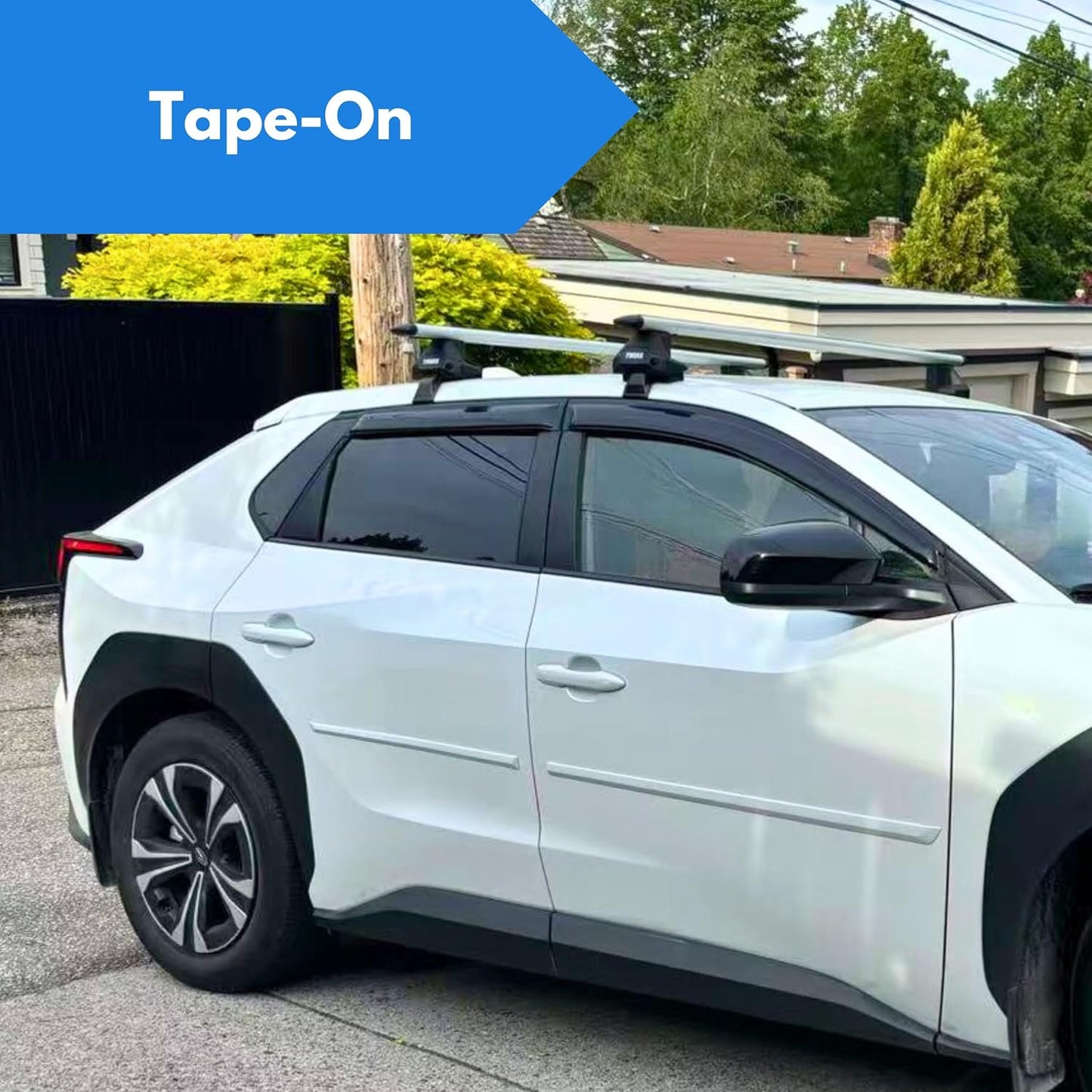 KPY Window Visor Compatible with Subaru Crosstrek 2018-2023 & Impreza Hatchback 2017-2023, 4PC Rain Guard Side Window Vent Deflectors Tape-On Style, 2017 2018 2019 2020 2021 2022 2023 2024