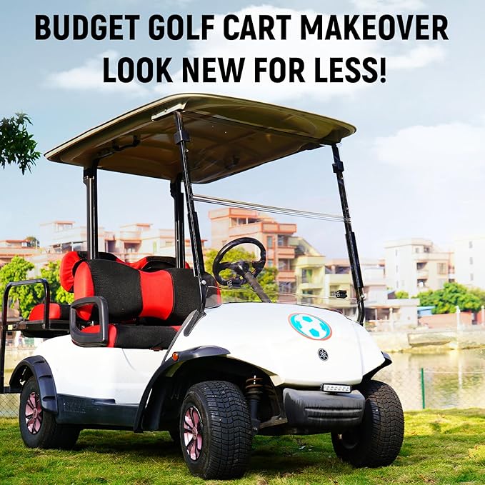 Golf Cart Front Seat Covers for Yamaha G29/drive Drive 2 2007+, Durable Polyester Fabric Yamaha G29 Seat Covers, Breathable Washable