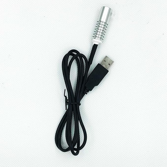 Side Glow Fiber Optic USB Light Source Illuminator Fiber lamp Light Source Guide Fiber LED Light Source 5V Fiber Small Light Source(White, 10mm)