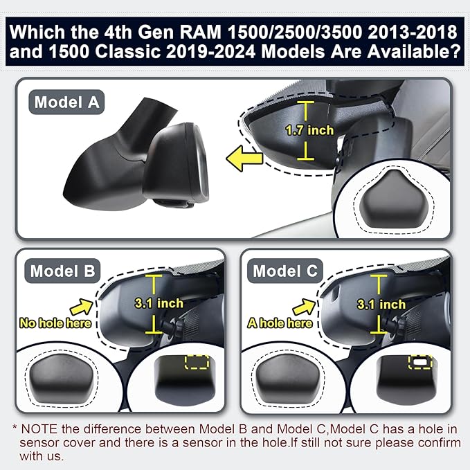 Mangoal 4K & Rear 1080P Dash Cam Custom Fit for Dodge RAM 1500/2500/3500 2013 2014 2015 2016 2017 2018,(Model B),Check Model Carefully,UHD 2160P Video,WiFi & App,128GB Card