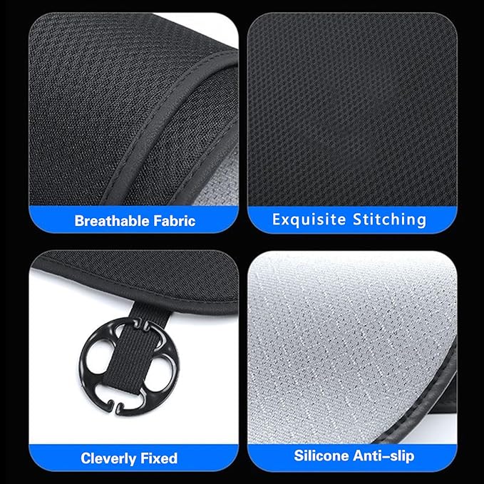 Car Seat Cushion Covers Full Set Front Rear for Tesla Model 3 Highland 2017-2026 Four Seasons Universal Ice Silk Protector Pad Mat Interior Decoration Accessories (Without Logo)