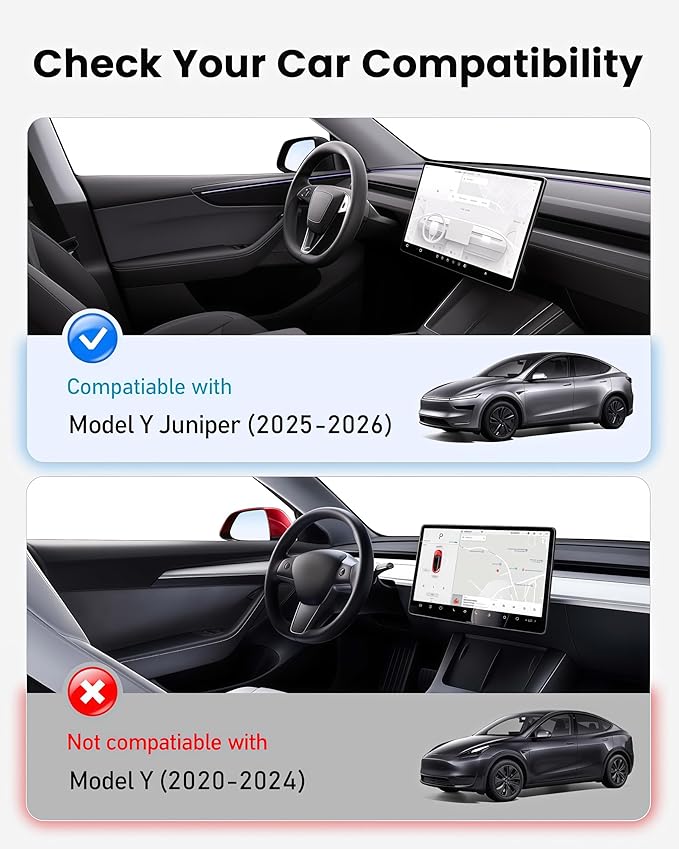 2026 Upgraded Tesla Model Y Juniper Sunshade Roof, UPF200+ Roof Sunshade with Storage Bag, No-Sag&No-Gaps Heat Insulation Foldable Roof Shade, Tesla Accessories for Juniper 2025-2026, Black