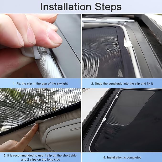QANGBOOM Car Sunroof Sunshade Compatible with Audi Q5 Accessories 2009-2017, One-Piece Glass Roof Sun Shade, Foldable Car Sunshade Roof, Sunroof Cover, Sun UV Protection