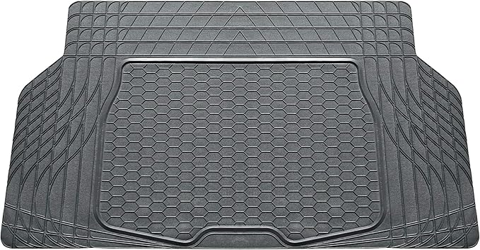 FH Group Climaproof Universal Cargo Mat – All-Weather, Trimmable Trunk Mat (55" W x 31.5" D) – Fits Most Cars, SUVs & Trucks – Gray