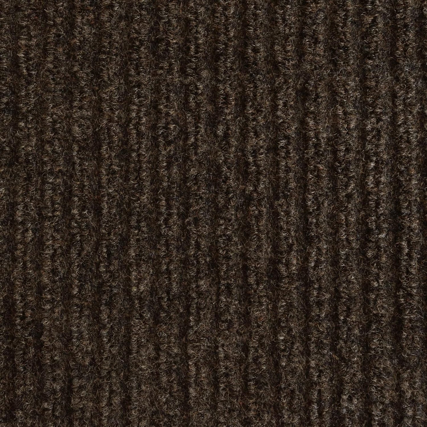 iCustomRug Spartan Weather Warrior Indoor/Outdoor Utility Ribbed Carpet Runner with Non-Slip Thermoplastic Rubber Backing, 3ft X 24ft in Brown