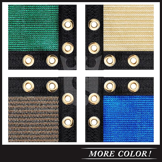 Royal Shade Custom Size 5' x 108' Brown Fence Privacy Screen Windscreen Cover Netting Mesh Fabric Cloth - Cable Zip Ties Included (We Make Custom Size)